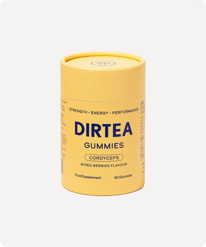 DIRTEA Cordyceps Performance Gummies — Mixed Berries, 60ct