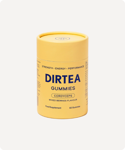 Gomitas DIRTEA Cordyceps Performance — Bayas Mixtas, 60 unidades