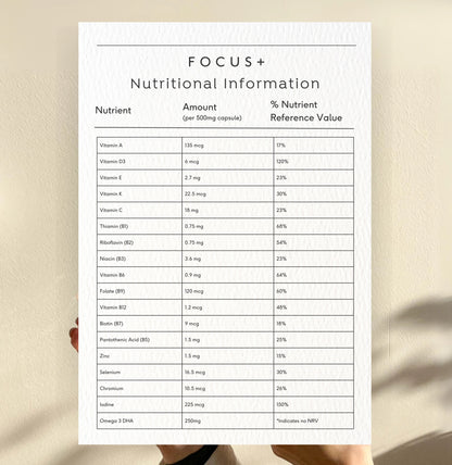 Doctor Seaweed Focus+ Capsules