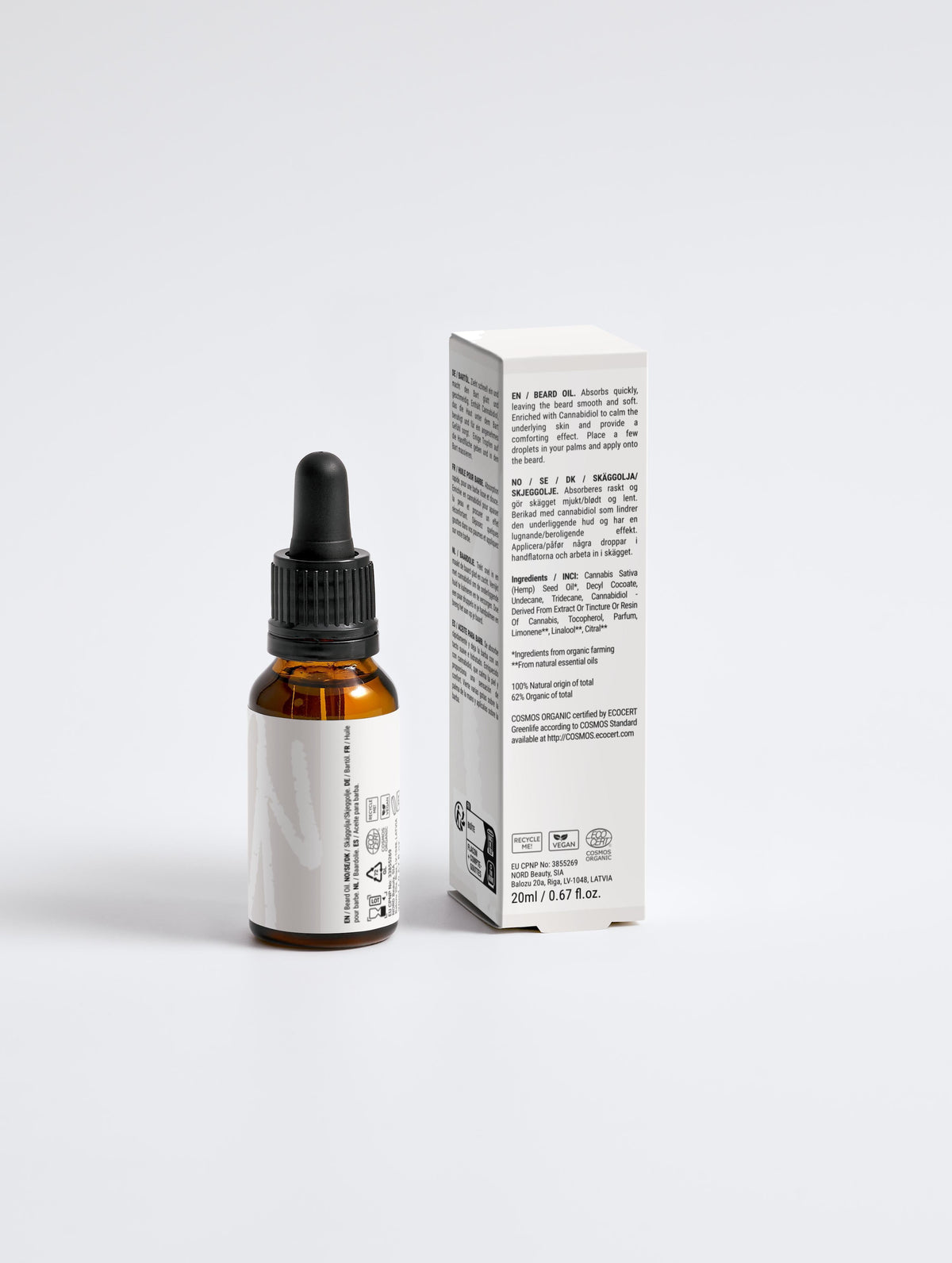 Aceite Suavizante para Barba BareBloom Noir y Dorado