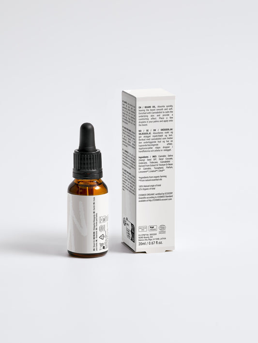 Aceite Suavizante para Barba BareBloom Noir y Dorado