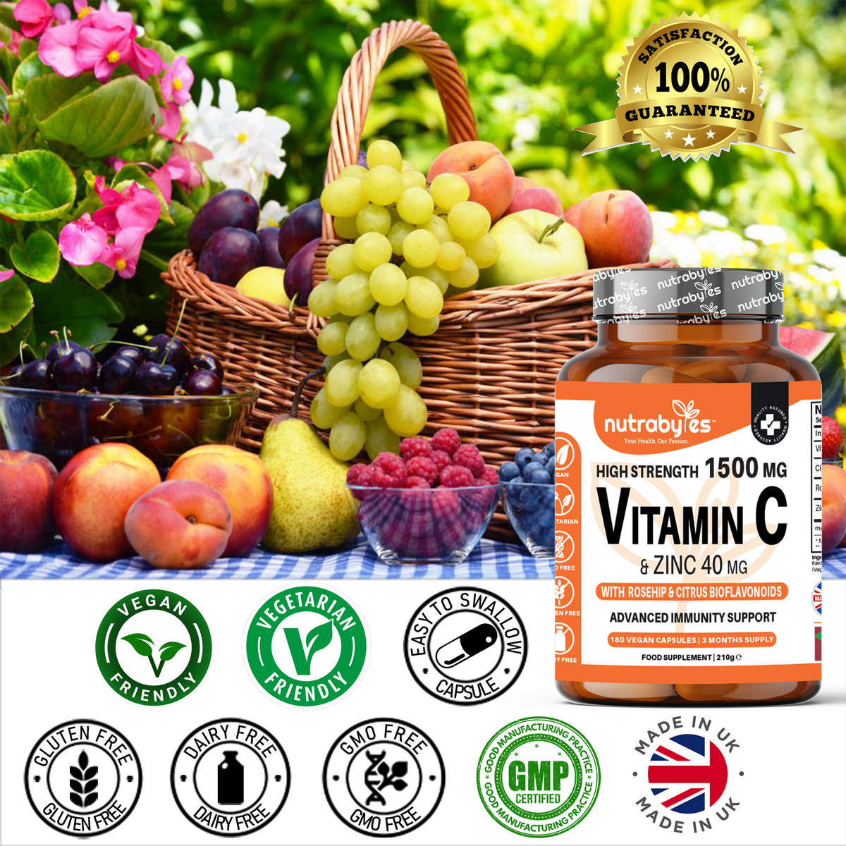 High Strength Vitamin C & Zinc Capsules