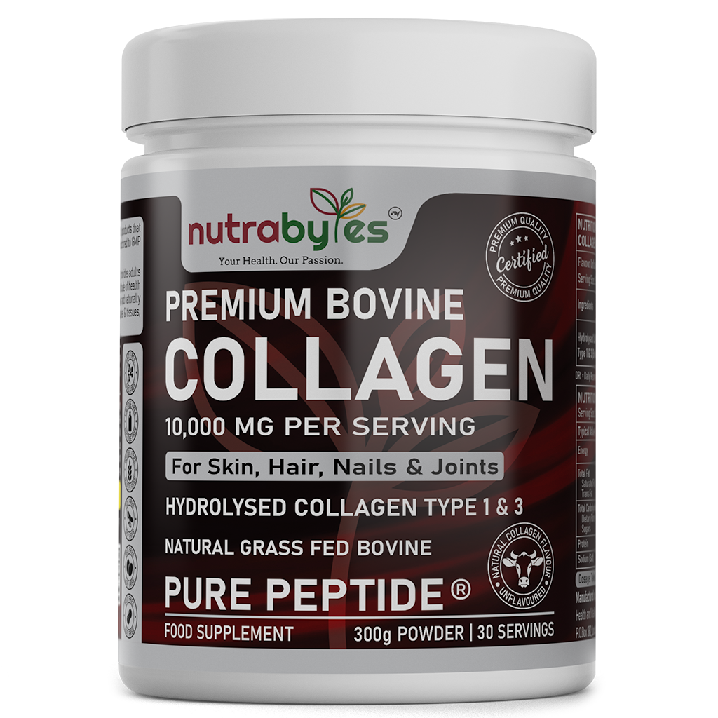 Premium Bovine Collagen Powder 10,000mg | Pure Hydrolysed Peptides Types 1 & 3 | Unflavoured