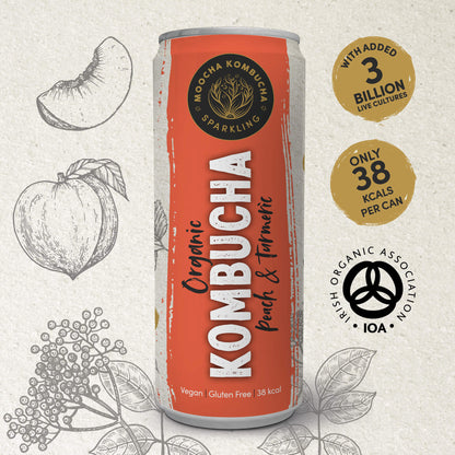 Paquete de antioxidantes | 20 latas | Frutos rojos, flor de saúco y limón, y melocotón y cúrcuma