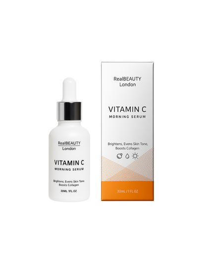 Real Beauty London Morning Vitamin C Serum – Brightening & Antioxidant Facial Serum