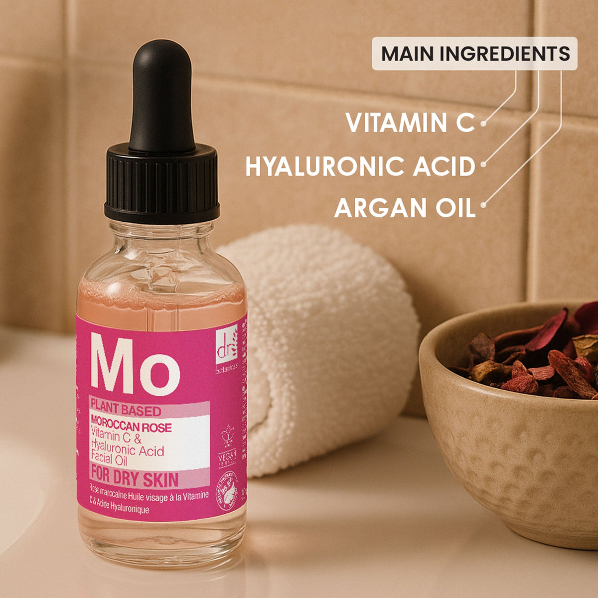 Dr Botanicals Moroccan Rose Facial Oil