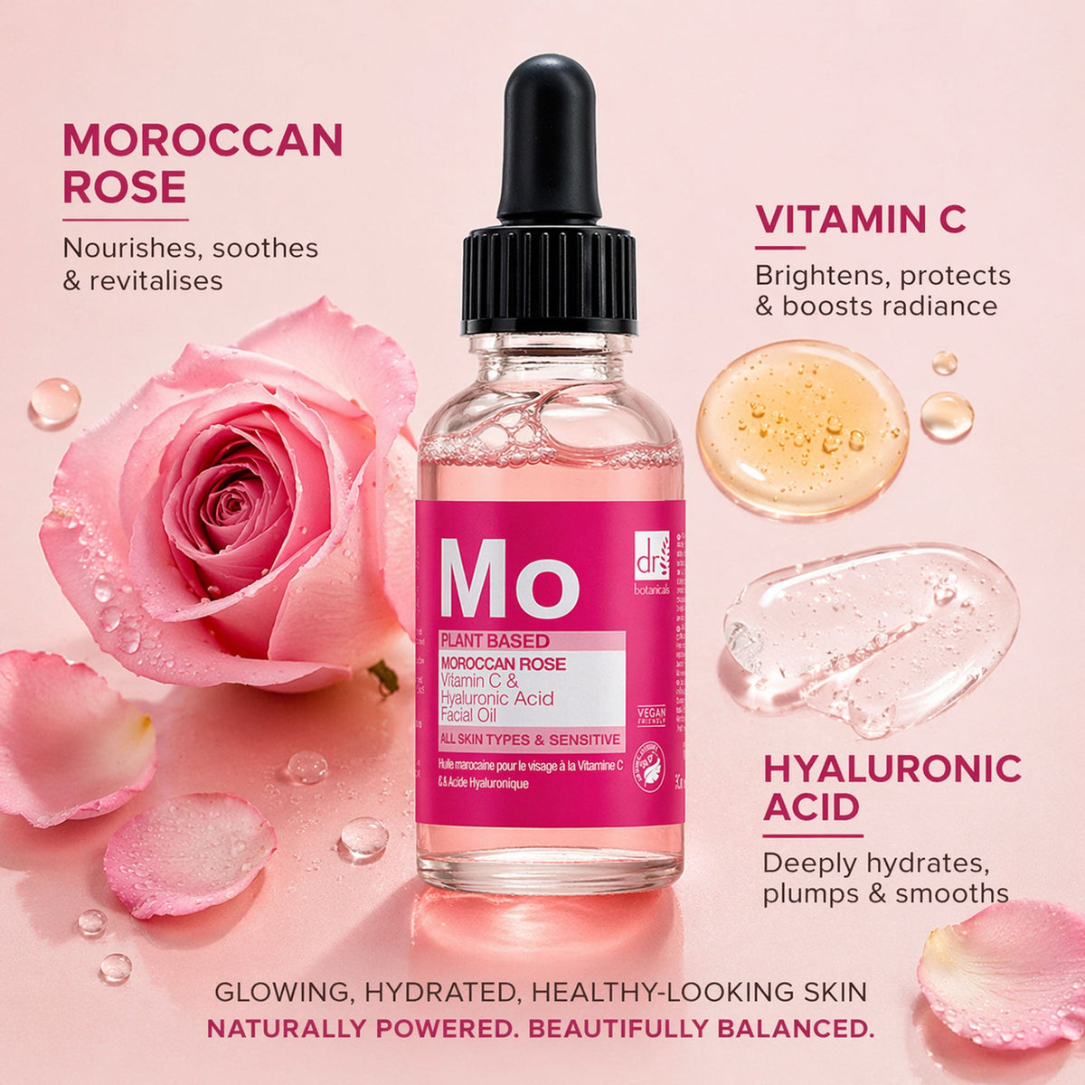 Dr Botanicals Moroccan Rose Facial Oil