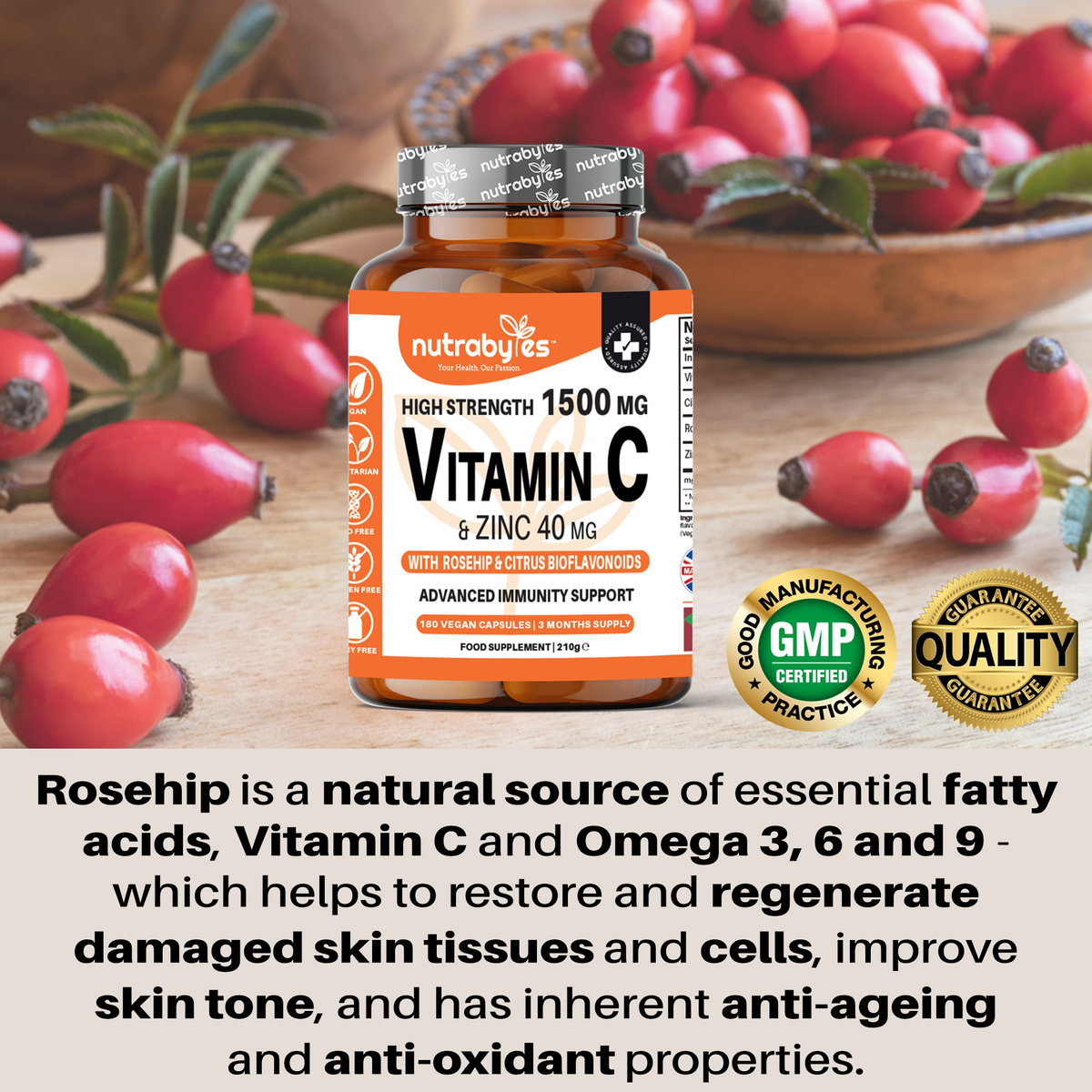 High Strength Vitamin C & Zinc Capsules