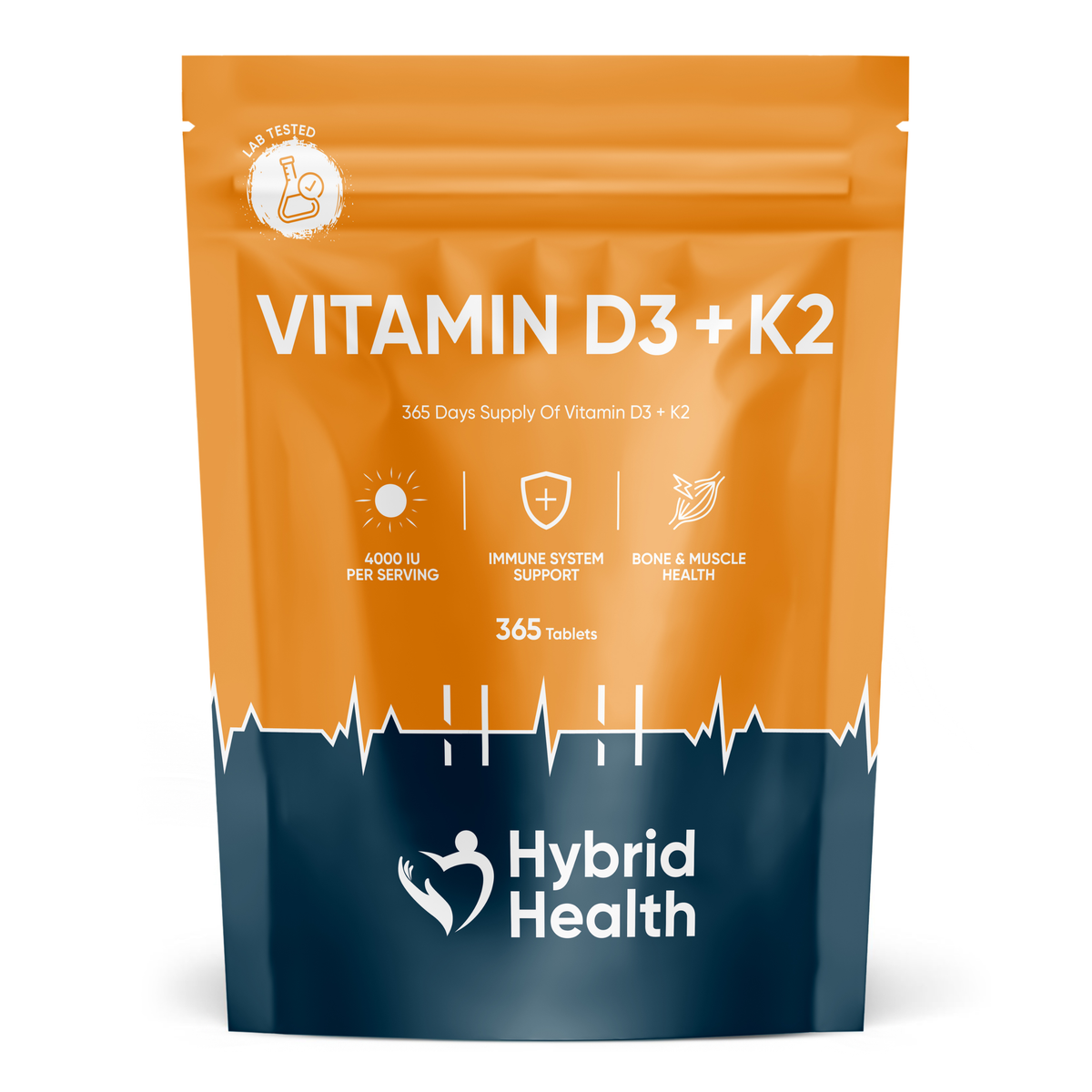 Hybrid Health Vitamin D3 & K2 Tablets