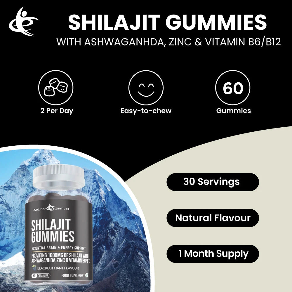 Gomitas de Shilajit con Ashwagandha