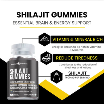 Gomitas de Shilajit con Ashwagandha