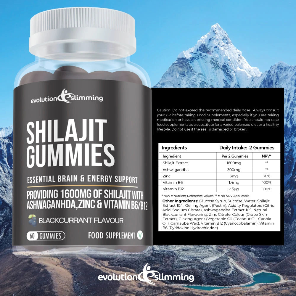 Gomitas de Shilajit con Ashwagandha