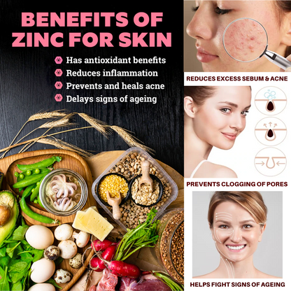 Gluconato de Zinc 50mg | Máxima Potencia | 180 Cápsulas Veganas | Suministro para 6 Meses