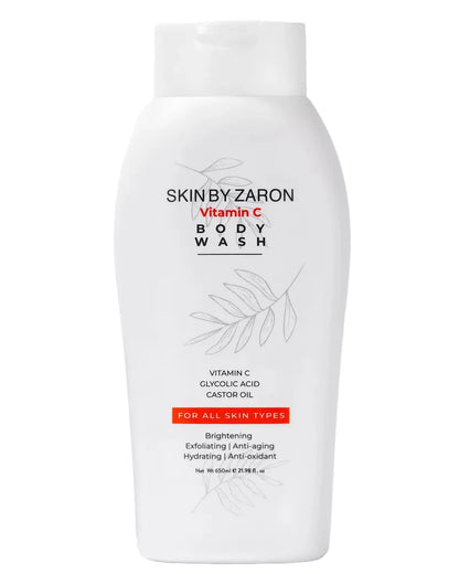 Zaron Vitamin C Body Wash with Glycolic Acid & Castor Oil