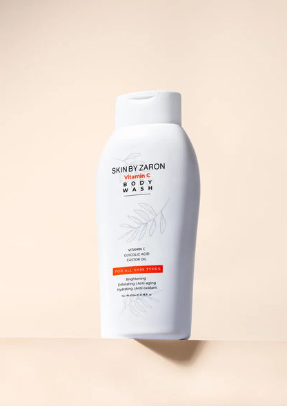 Zaron Vitamin C Body Wash with Glycolic Acid & Castor Oil