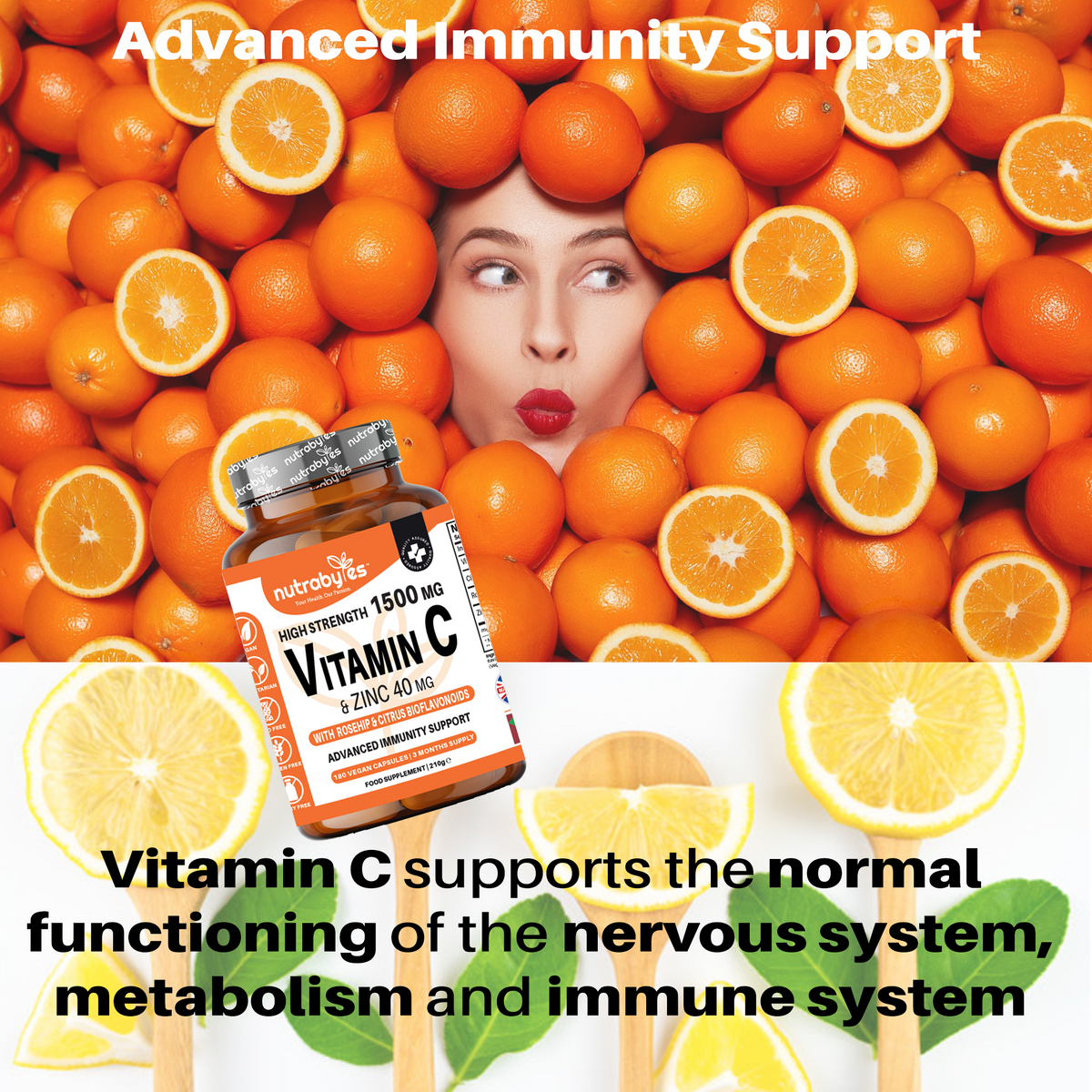 High Strength Vitamin C & Zinc Capsules