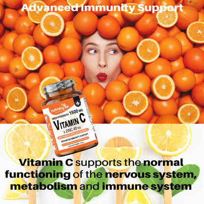 High Strength Vitamin C & Zinc Capsules