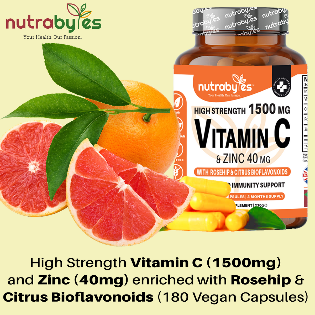 High Strength Vitamin C & Zinc Capsules