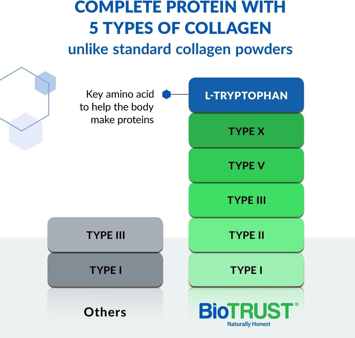 BioTrust Ageless Multi Collagen Peptides – 5 Types I II III V X | Unflavored | 2-Pack