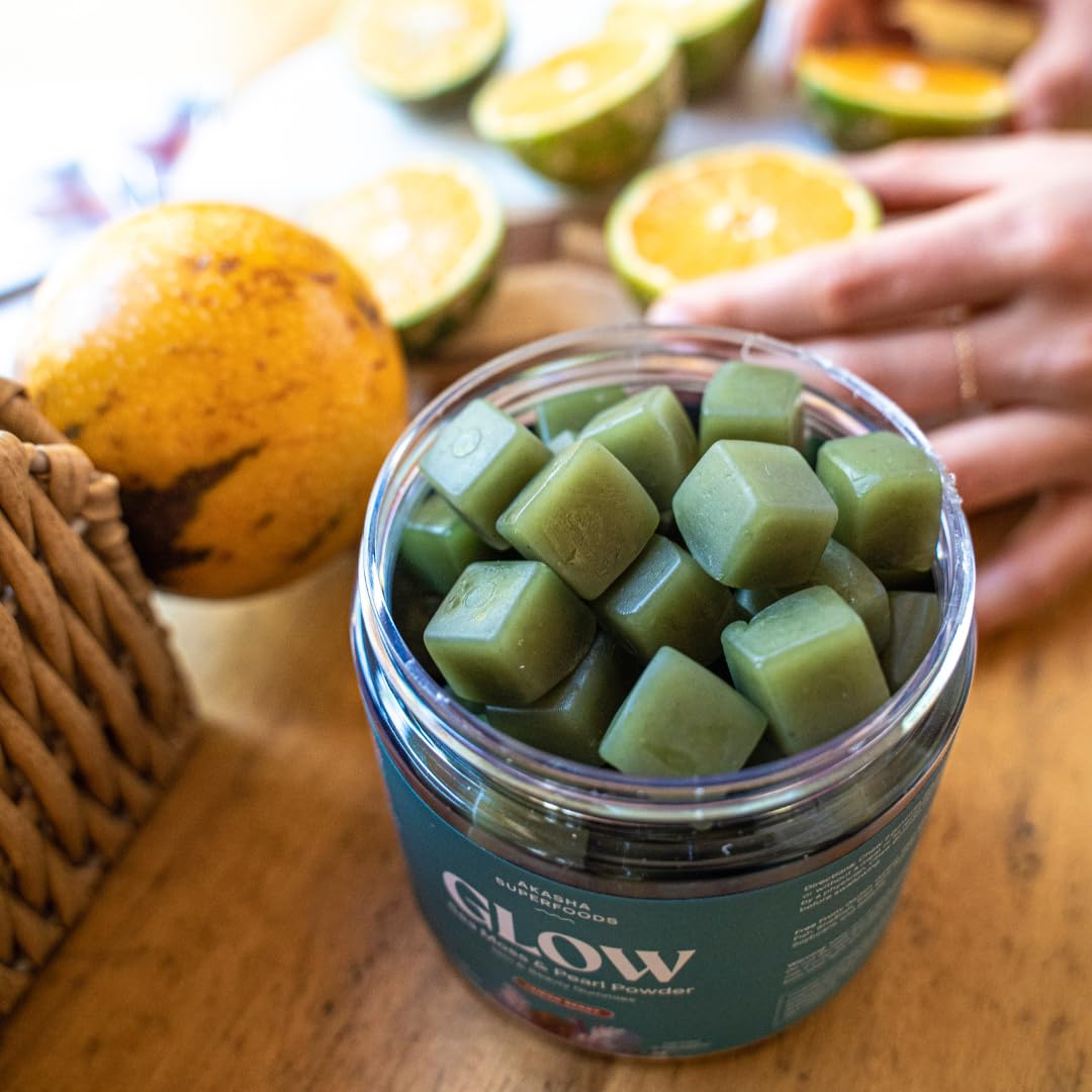 Gomitas Akasha Sea Moss Glow – Vitaminas para cabello, piel y uñas | 60 unidades