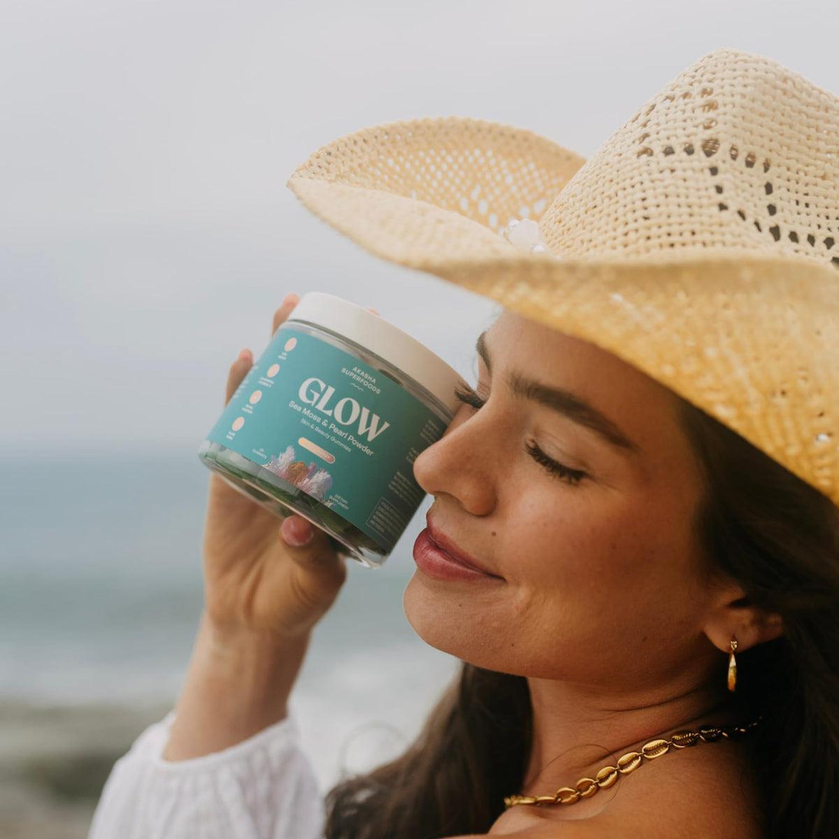 Gomitas Akasha Sea Moss Glow – Vitaminas para cabello, piel y uñas | 60 unidades