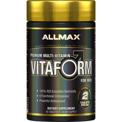 Allmax Vitaform dietary supplement bottle on a white background