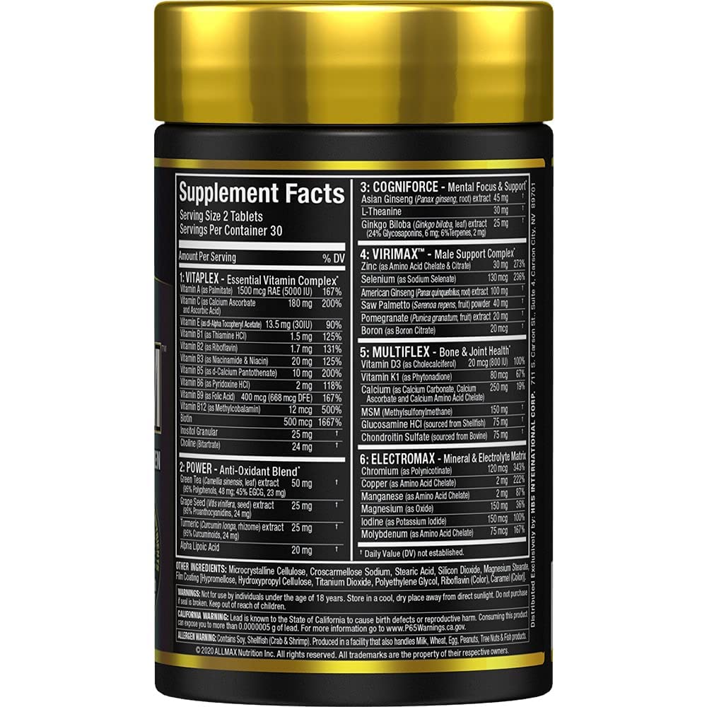 AllMax Vitaform Multivitamínico para Hombres — 60 Comprimidos