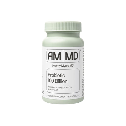 Cápsulas probióticas Amy Myers MD 100 mil millones – Soporte digestivo e inmunológico de máxima potencia
