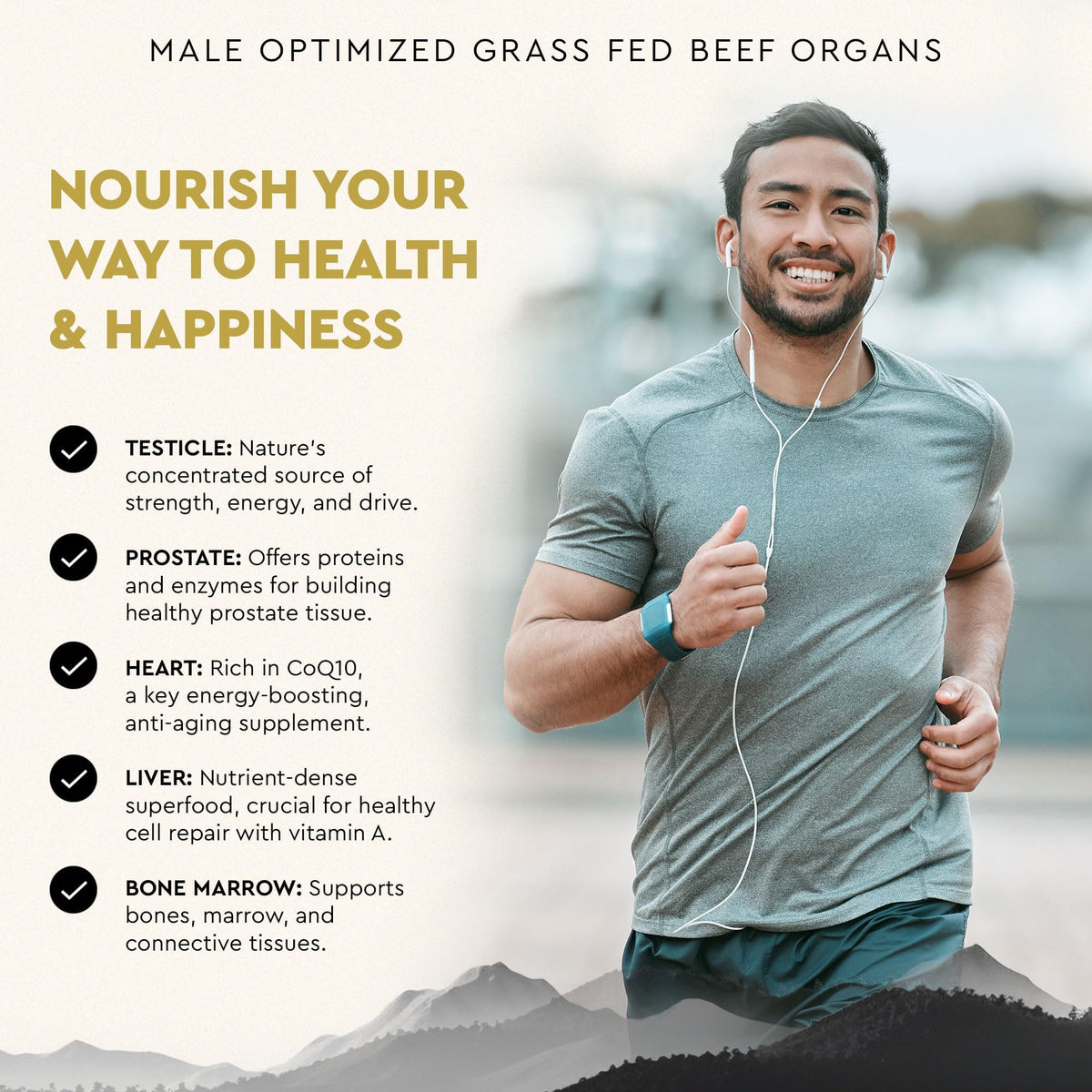 Ancestral Mofo Grass-Fed Beef Organ Supplement for Men – Energy & Vitality