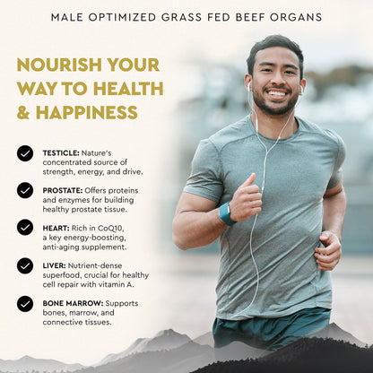Ancestral Mofo Grass-Fed Beef Organ Supplement for Men – Energy & Vitality
