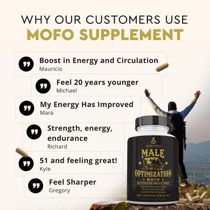 Ancestral Mofo Grass-Fed Beef Organ Supplement for Men – Energy & Vitality