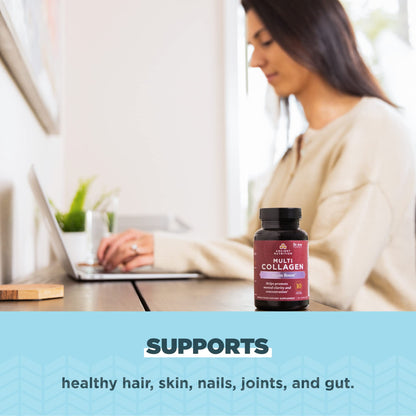 Ancient Nutrition Collagen Brain Boost – 10 Types of Collagen | 90 Capsules - Calm Era