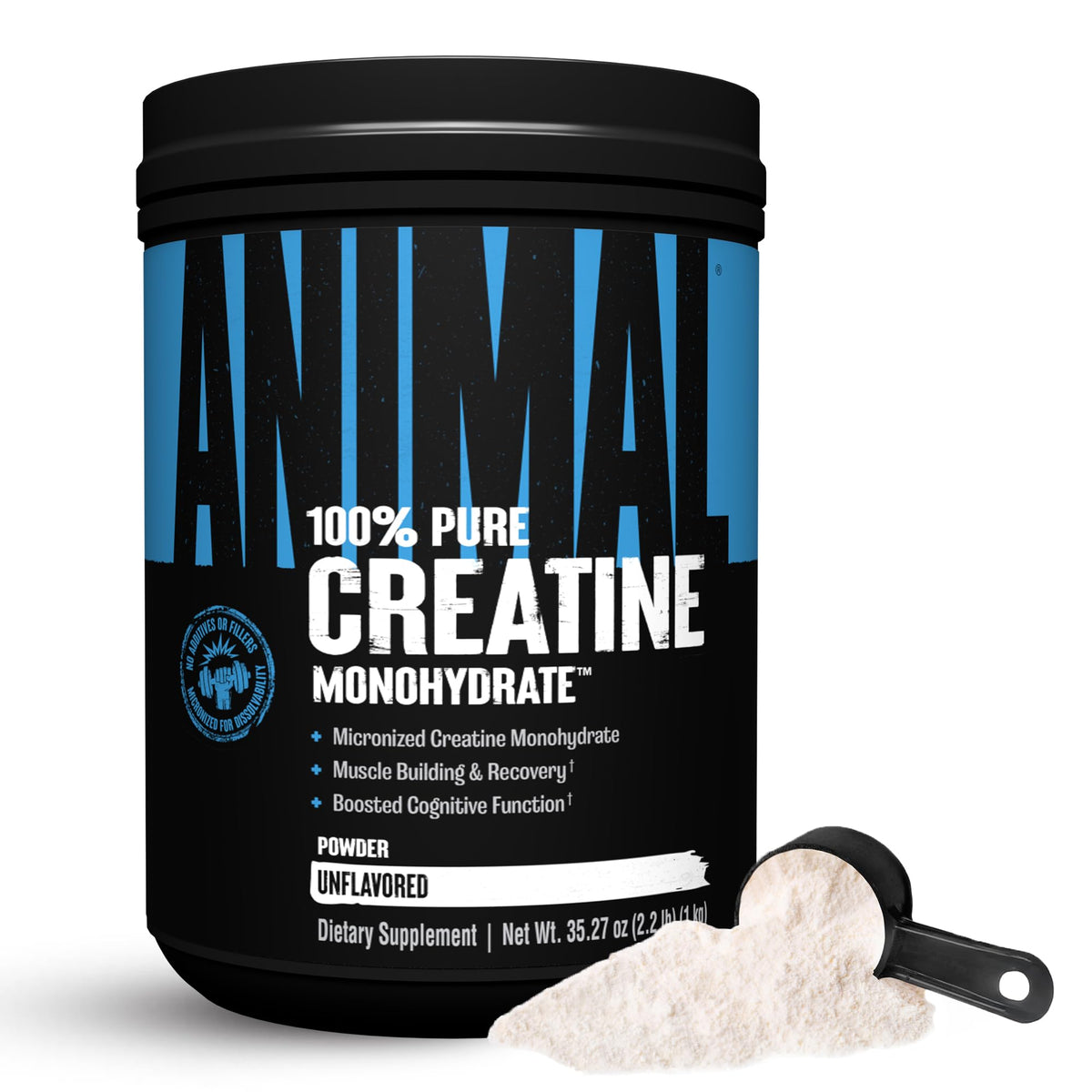 Animal Creatine Monohydrate Powder – Unflavored | 1kg - Calm Era