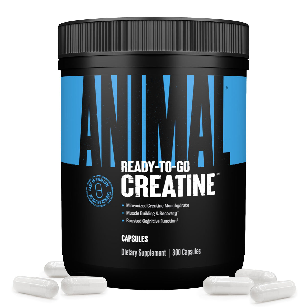 Animal Micronized Creatine Monohydrate Capsules | 300 Caps - Calm Era