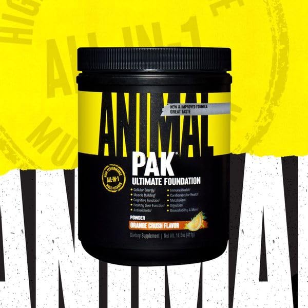 Animal Pak Vitamina en polvo todo en uno para hombres y mujeres – 60 porciones