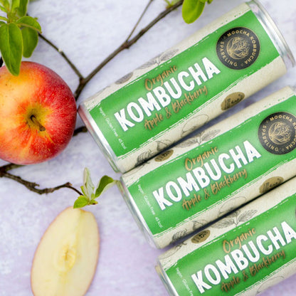 Kombucha Ecológica Sabor Manzana y Mora
