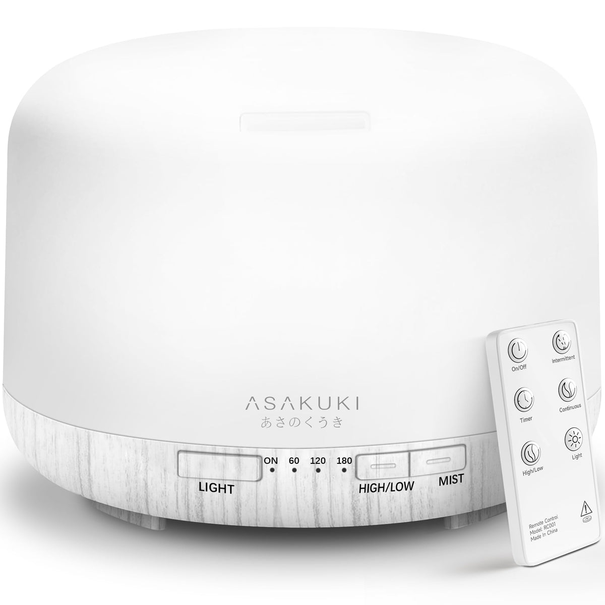 ASAKUKI 500ml Premium Essential Oil Diffuser with Remote Control