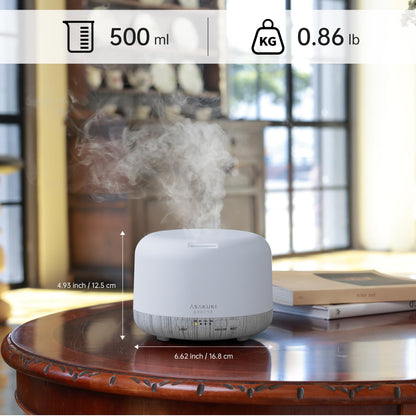 ASAKUKI 500ml Premium Essential Oil Diffuser with Remote Control