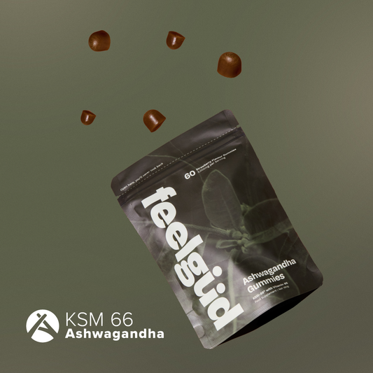 Gominolas de ashwagandha – Adaptógeno KSM-66 para aliviar el estrés y aumentar la energía
