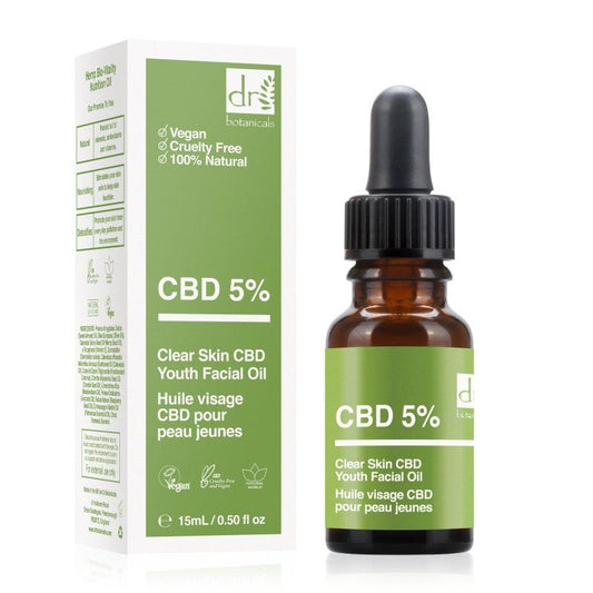 Aceite facial juvenil para piel limpia Dr Botanicals — 15ml
