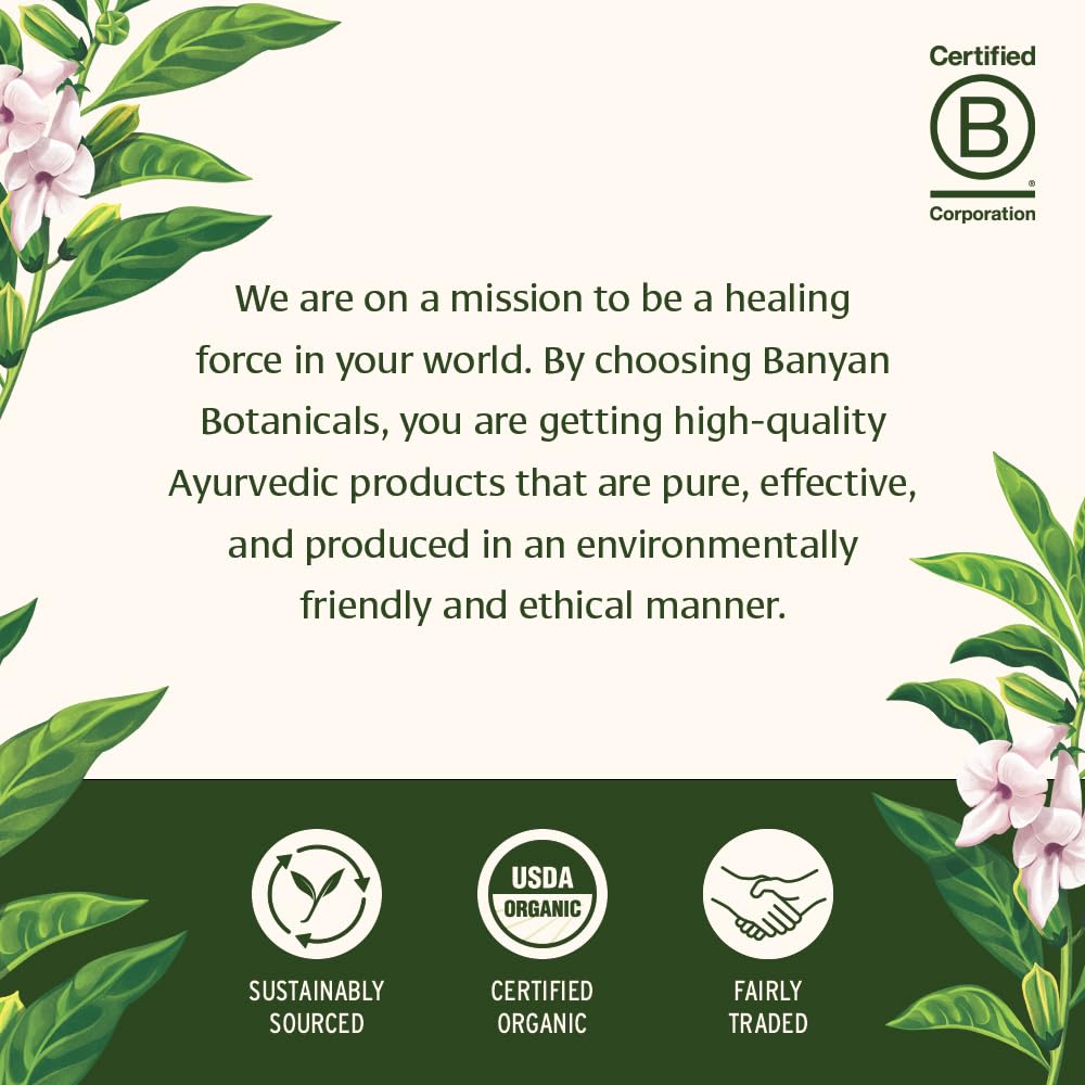 Banyan Botanicals Tabletas de apoyo para hombres – Ashwagandha, Gokshura y Mucuna, 90 tabletas