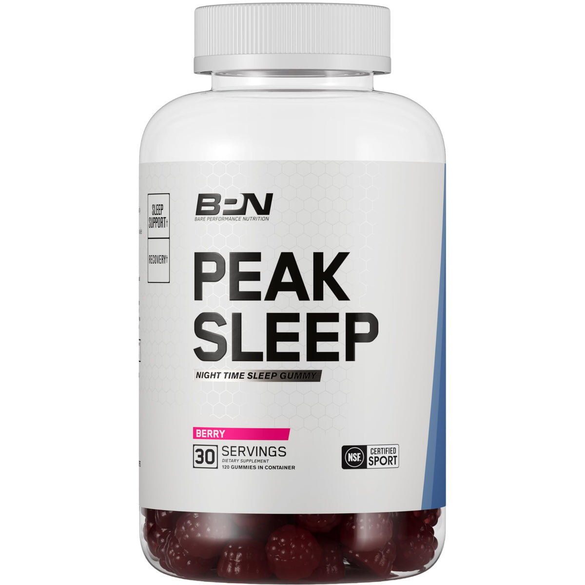 Gomita BPN Peak Sleep – Ayuda para Dormir y Apoyo a la Recuperación con Bayas, 30 Porciones