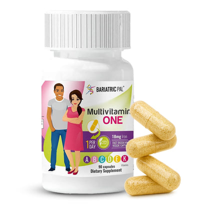 BariatricPal Multivitamin ONE — 1 Daily Capsule with 18 mg Iron | 90 Count - Calm Era