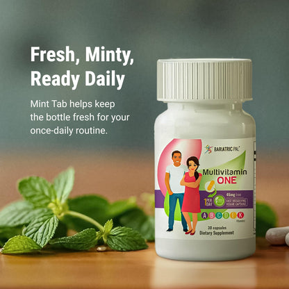 BariatricPal Multivitamin ONE – 1 Daily Capsule with 45 mg Iron | 90 Count - Calm Era