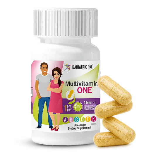 BariatricPal Multivitamínico UNO — 1 cápsula diaria con 18 mg de hierro | 90 unidades