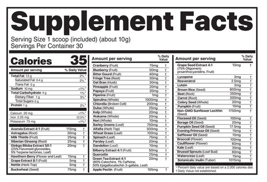 Believe Supplements Superfoods+Greens en Polvo — Naranja Vainilla