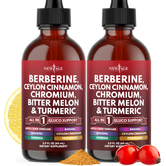 Gotas Líquidas de Berberina y Canela de Ceylán con Moringa y Ginseng 4oz