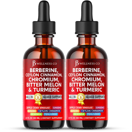 Gotas líquidas de berberina liposomal y canela de Ceilán con moringa 4oz