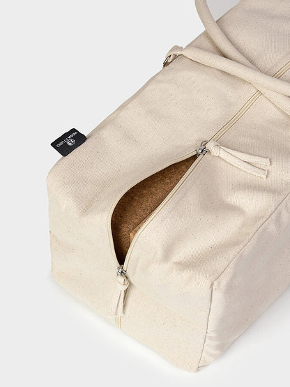 Bolsa de kit para equipo de yoga de algodón orgánico GOTS