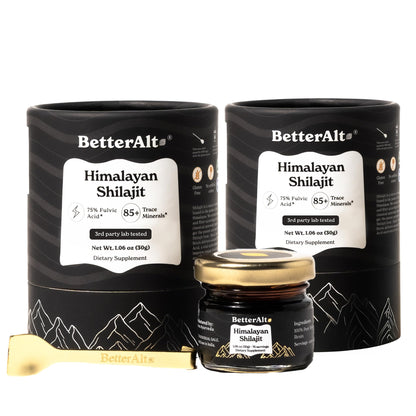 Better Alt Pure Himalayan Shilajit Resin – 400mg | 2-Pack, 150 Servings - Calm Era